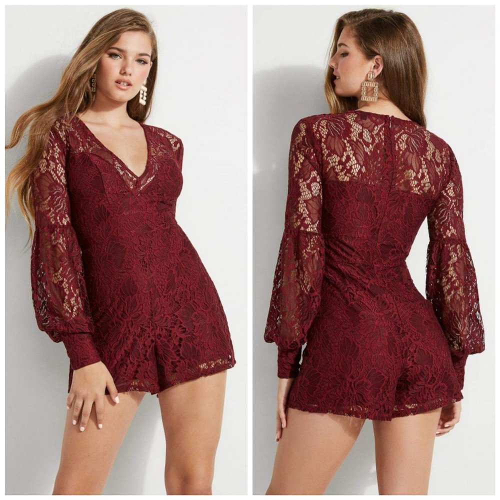 GUESS Women's Metta Lace Romper